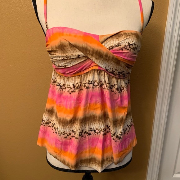 Kenneth Cole 2Pc Bandeau Style Tankini Swimsuit - Picture 3 of 17